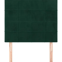 vidaXL Cabecero de cama 80x5x118/128 cm Terciopelo Verde oscuro Online