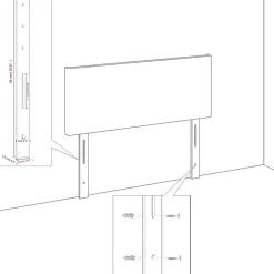 vidaXL Cabecero de cama 80x5x118/128 cm Terciopelo Verde oscuro Online