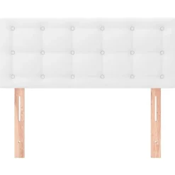 vidaXL Cabecero de cuero sintético 80x5x78/88 cm Blanco Hot