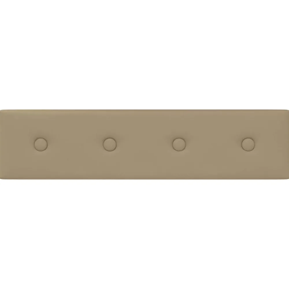 vidaXL Materiales De Construcción-Cabecero de Pared 12 pcs 60 x 15 cm Cuero sintético