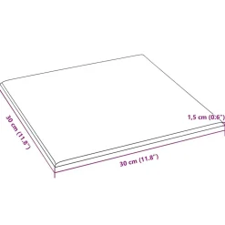 vidaXL Cabecero de Pared 12 pcs 30 x 30 cm tela Negro Hot