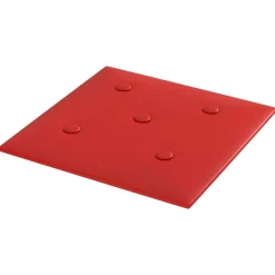 vidaXL Cabecero de Pared 12 pcs Rojo vino 30 x 30 cm Cuero sintético Rojo vino tinto Online