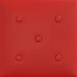 vidaXL Cabecero de Pared 12 pcs Rojo vino 30 x 30 cm Cuero sintético Rojo vino tinto Online