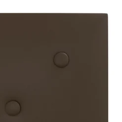 vidaXL Materiales De Construcción-Cabecero de Pared 12 pcs Marrón 30 x 30 cm Cuero sintético