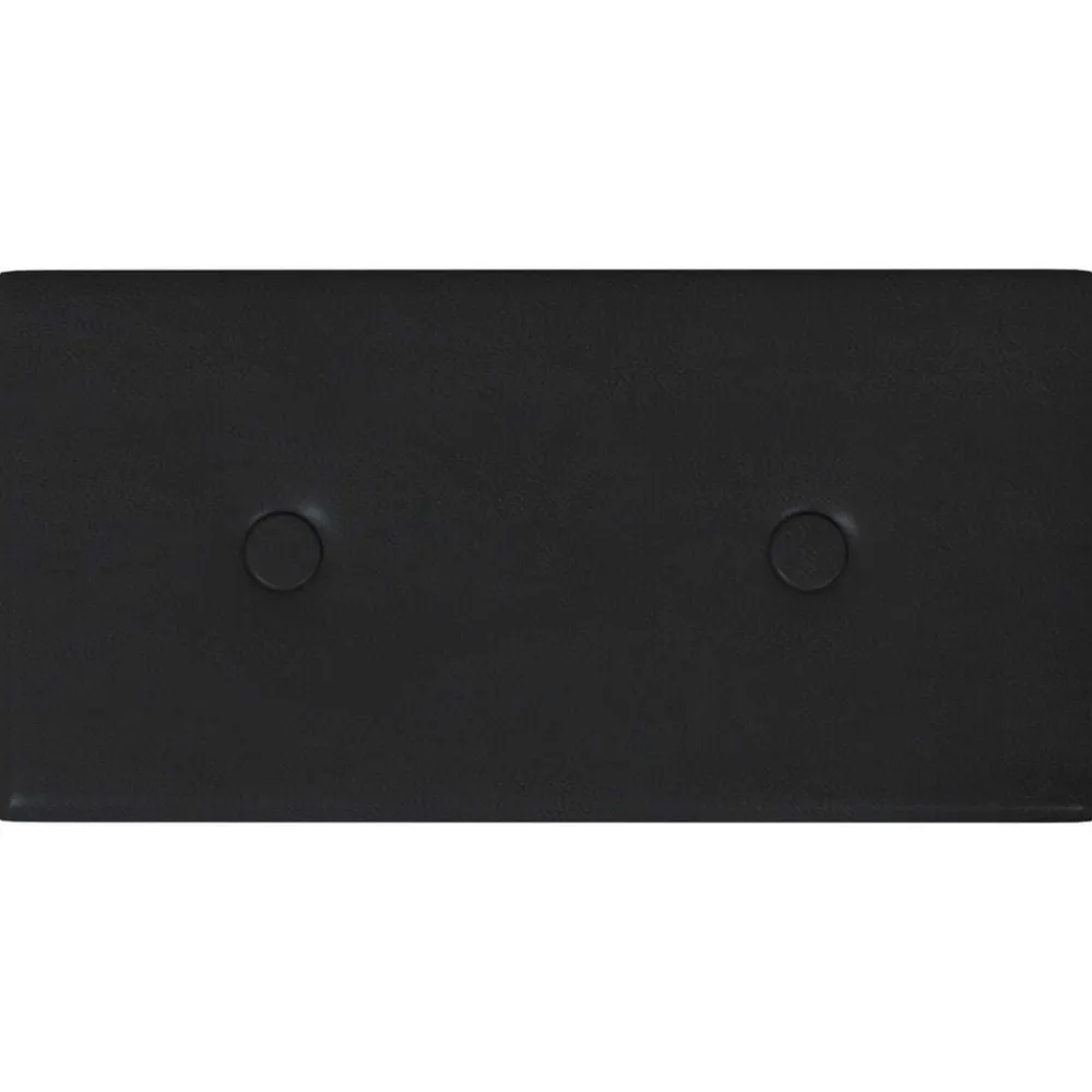 vidaXL Materiales De Construcción-Cabecero de Pared 12 pcs 30 x 15 cm Cuero sintético