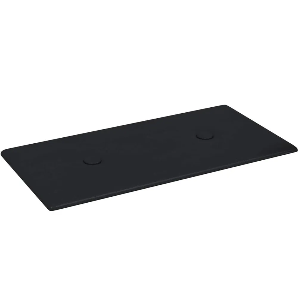 vidaXL Materiales De Construcción-Cabecero de Pared 12 pcs 30 x 15 cm Cuero sintético