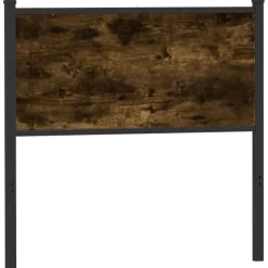 vidaXL Cabecero de repuesto de madera de ingeniería y acero 75 cm Roble ahumado Best