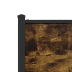 vidaXL Cabecero de repuesto de madera de ingeniería y acero 75 cm Roble ahumado Best