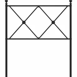 vidaXL Camas Y Accesorios-Cabecero de repuesto de metal 75 cm