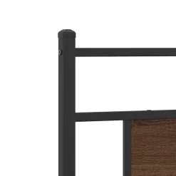 vidaXL Cabecero de repuesto de madera de ingeniería y acero marrón roble 75 cm Marr&oacute;n roble Best
