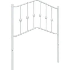 vidaXL Cabecero de repuesto de metal 75 cm Blanco New