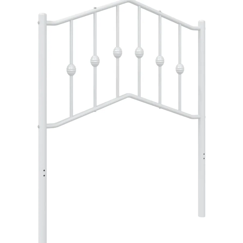 vidaXL Cabecero de repuesto de metal 75 cm Blanco New