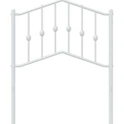 vidaXL Cabecero de repuesto de metal 75 cm Blanco New