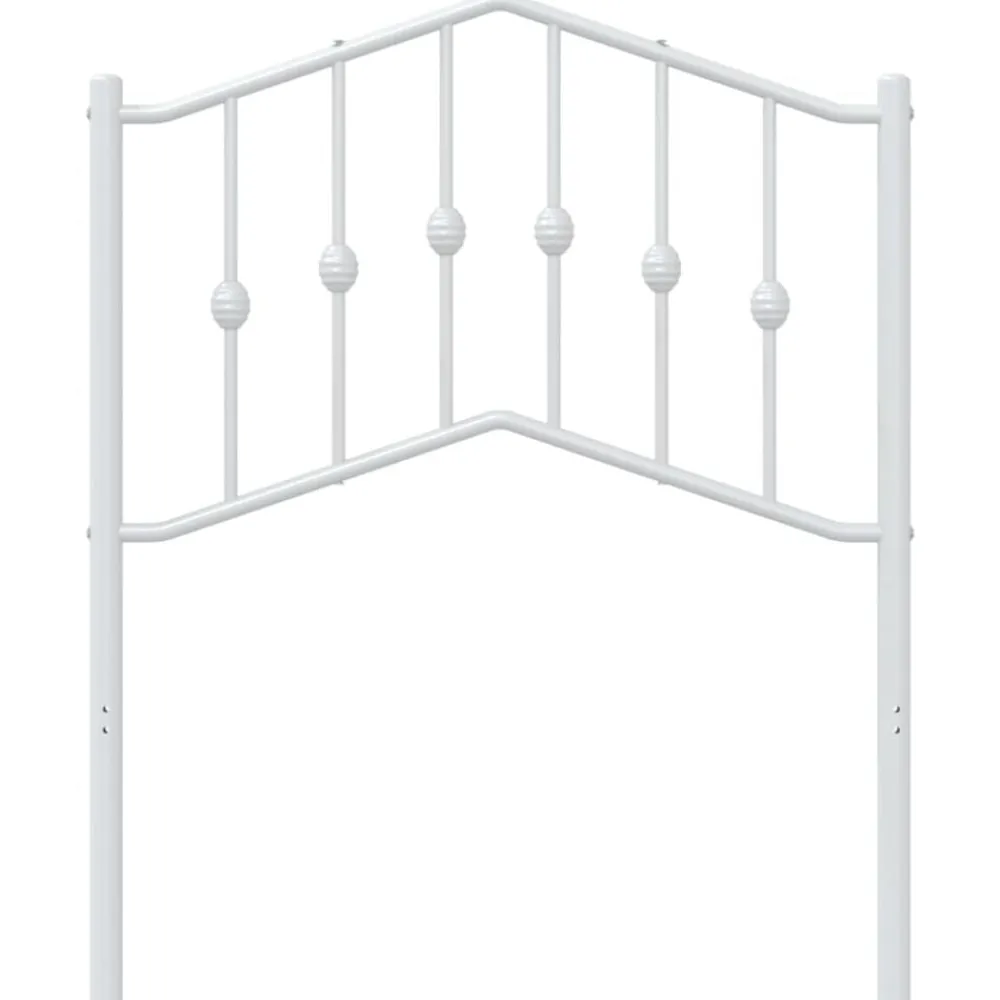 vidaXL Cabecero de repuesto de metal 75 cm Blanco New
