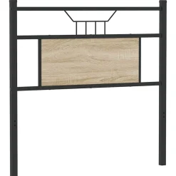 vidaXL Camas Y Accesorios-Cabecero de repuesto de madera de ingeniería y acero 75 cm