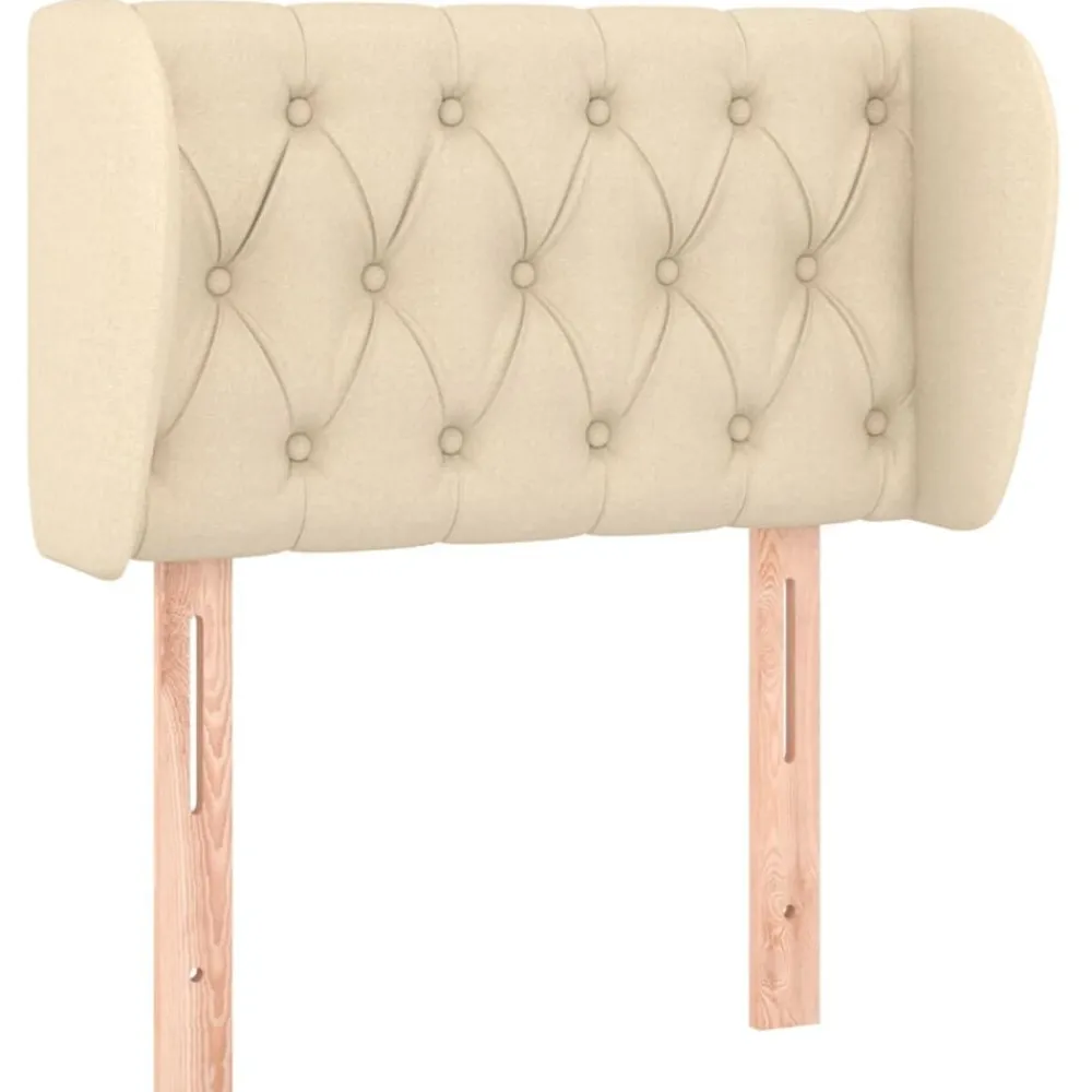 vidaXL Cabecero de tela color 83x23x78/88 cm Crema Best