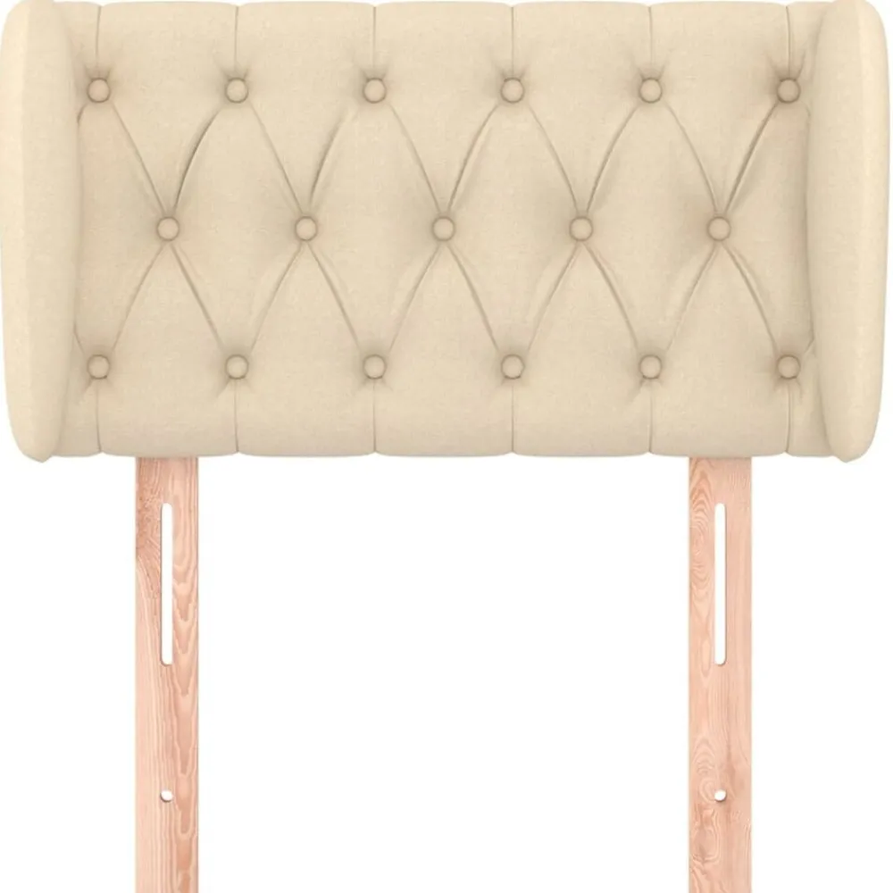 vidaXL Cabecero de tela color 83x23x78/88 cm Crema Best