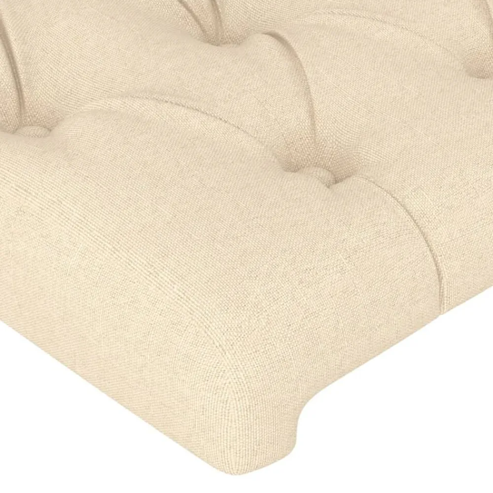 vidaXL Cabecero de tela color 83x23x78/88 cm Crema Best