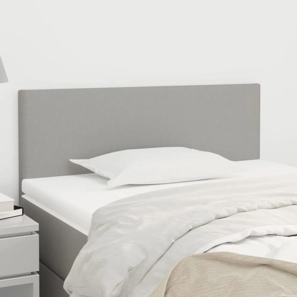 vidaXL Cabecero de tela 80x5x78/88 cm Gris claro New