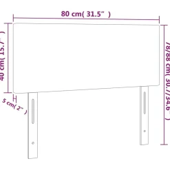vidaXL Cabecero de tela 80x5x78/88 cm Gris claro New