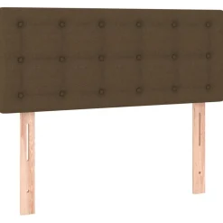vidaXL Camas Y Accesorios-Cabecero de tela marrón oscuro 80x5x78/88 cm