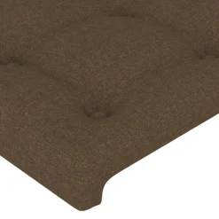 vidaXL Camas Y Accesorios-Cabecero de tela marrón oscuro 80x5x78/88 cm