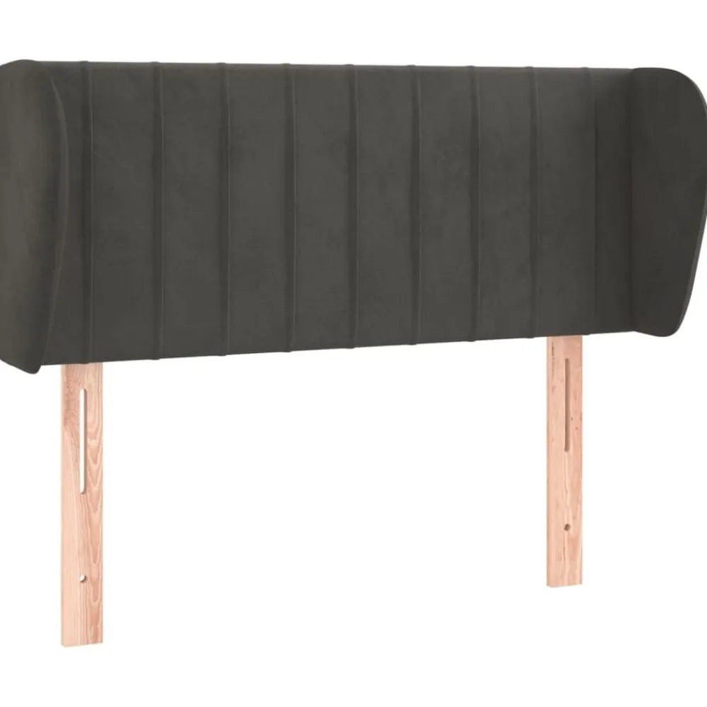 vidaXL Cabecero de terciopelo 83x23x78/88 cm Gris oscuro Discount