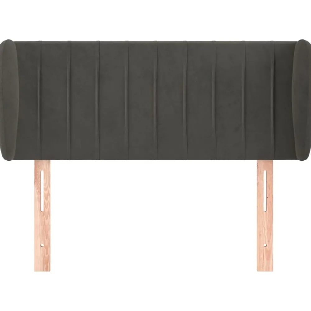 vidaXL Cabecero de terciopelo 83x23x78/88 cm Gris oscuro Discount