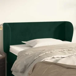 vidaXL Cabecero de terciopelo 83x23x78/88 cm Verde oscuro
