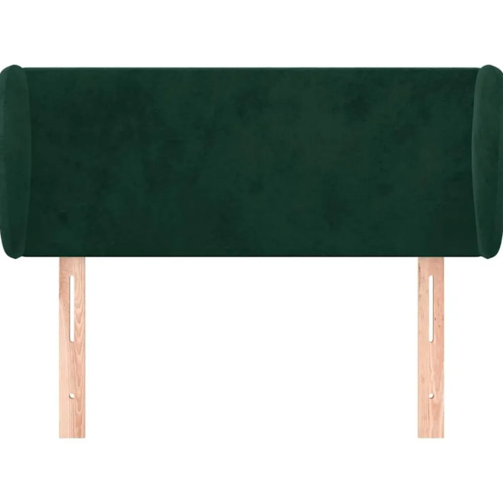 vidaXL Cabecero de terciopelo 83x23x78/88 cm Verde oscuro