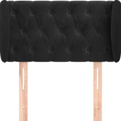 vidaXL Cabecero de terciopelo 83x23x78/88 cm Negro Discount