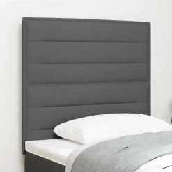 vidaXL Cabecero 80 cm tela Gris oscuro Outlet