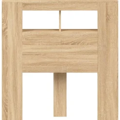 vidaXL Cabecero LED madera ingeniería 100x18,5x103,5 cm Roble Sonoma Sale