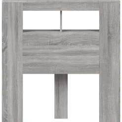vidaXL Camas Y Accesorios-Cabecero LED madera ingeniería 100x18,5x103,5 cm