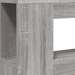 vidaXL Camas Y Accesorios-Cabecero LED madera ingeniería 100x18,5x103,5 cm