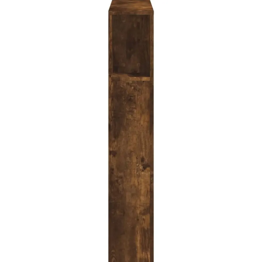 vidaXL Cabecero LED madera ingeniería 100x18,5x103,5 cm Roble ahumado Hot
