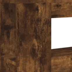 vidaXL Cabecero LED madera ingeniería 100x18,5x103,5 cm Roble ahumado Hot