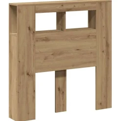 vidaXL Cabecero LED madera ingeniería 100x18,5x103,5 cm Roble artisan Sale