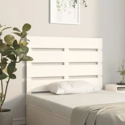 vidaXL Camas Y Accesorios-Cabecero madera maciza de pino 90x3x80 cm