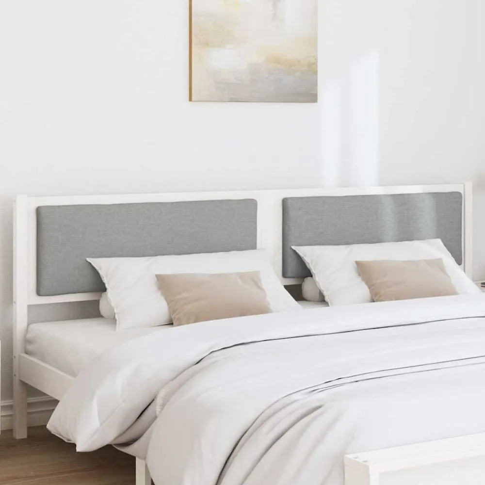 vidaXL Camas Y Accesorios-Cabecero Otro 200 cm Madera maciza de pino