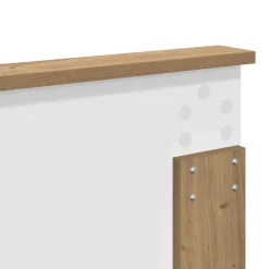 vidaXL Cabecero Roble artesanal 200 cm Madera contrachapada Roble artisan Outlet