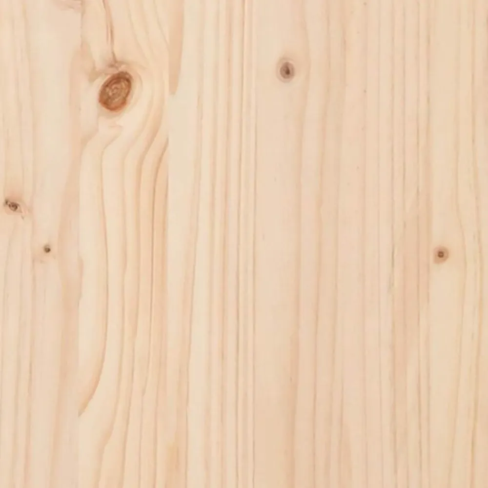 vidaXL Camas Y Accesorios-Cabecero tapizado Negro 200 cm Madera de pino macizo