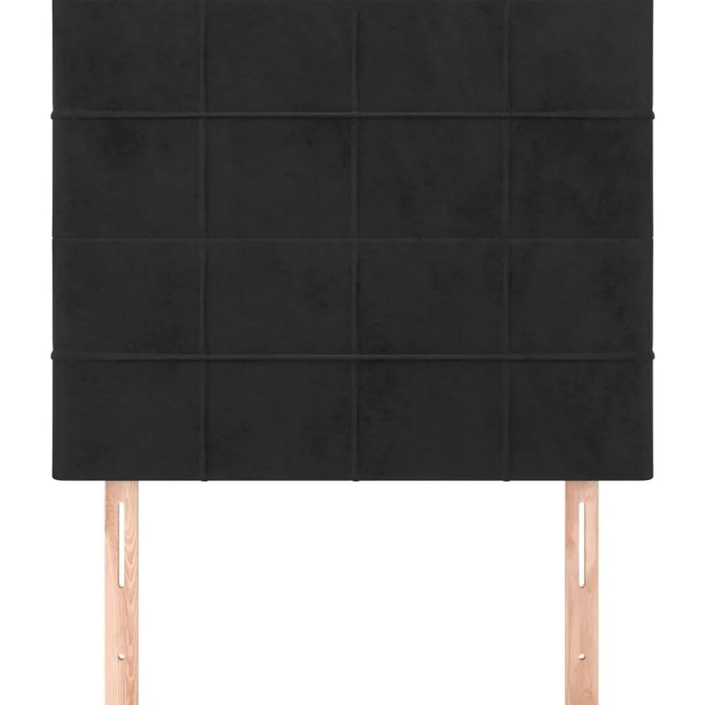 vidaXL Cabecero Terciopelo 80x5x118/128 cm Negro Online