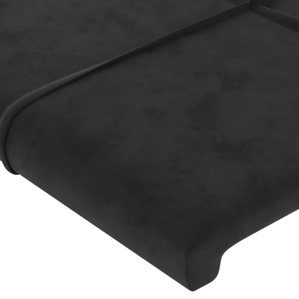 vidaXL Cabecero Terciopelo 80x5x118/128 cm Negro Online