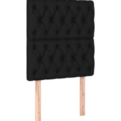vidaXL Cabeceros 2 unidades tela 80x7x78/88 cm Negro Online