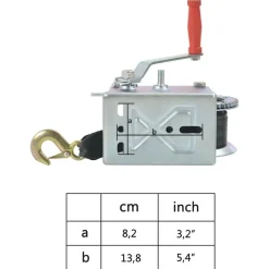 vidaXL Cabestrante manual con correa 1130 kg Hot