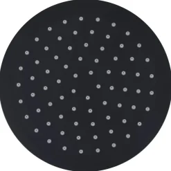 vidaXL Cabezal de ducha efecto lluvia acero inox redondo 20 cm Negro Hot
