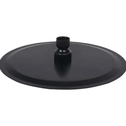 vidaXL Cabezal de ducha efecto lluvia acero inox redondo 20 cm Negro Hot
