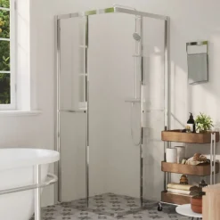 vidaXL Fontanería-Cabina de ducha ESG 80x80x180 cm