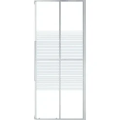 vidaXL Cabina de ducha ESG 80x80x180 cm Plateado y blanco Hot